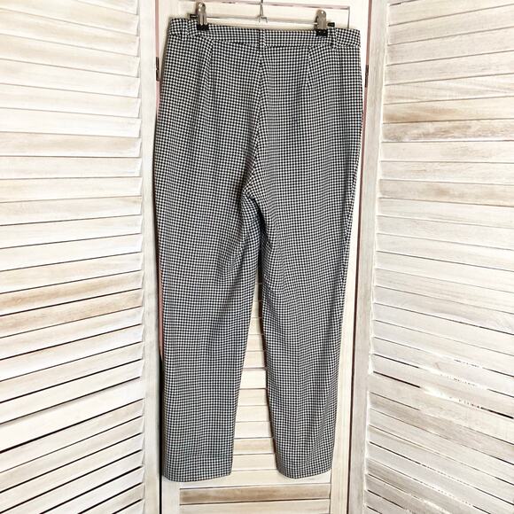 L’Agence Logan Black White Houndstooth Taper Trouser Ankle Pant - Picture 9 of 12